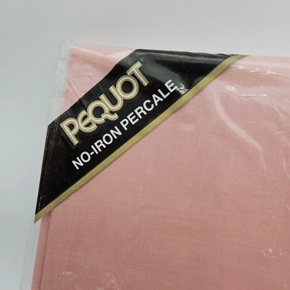 Pequot Vintage Double Fitted Sheet NOS Brand New 54 X 76‎ Pink